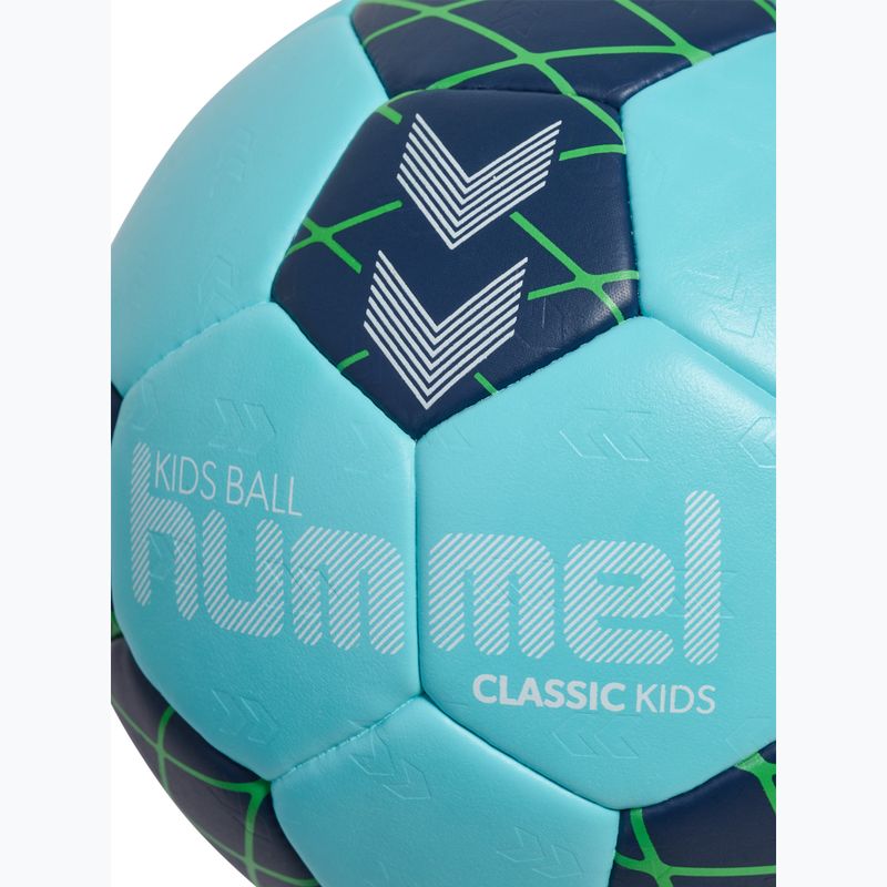 Pallone da pallamano per bambini Hummel Classic HB Jr light blue/marine/green size 0.0 4