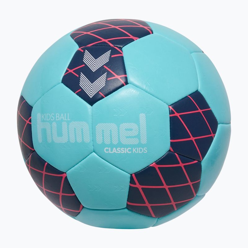 Pallone da pallamano per bambini Hummel Classic HB Jr light blue/marine/red size 1 2