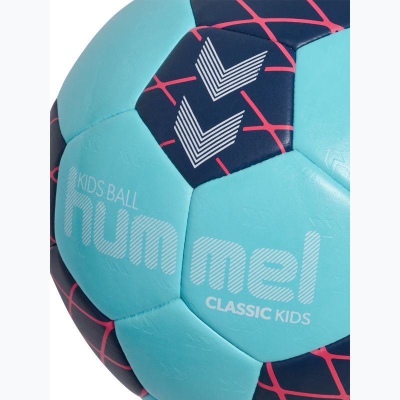 Pallone da pallamano per bambini Hummel Classic HB Jr light blue/marine/red size 1 4