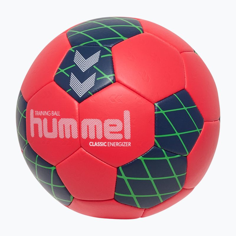 Palla da pallamano Hummel Classic Energizer red/marine/green size 0 2