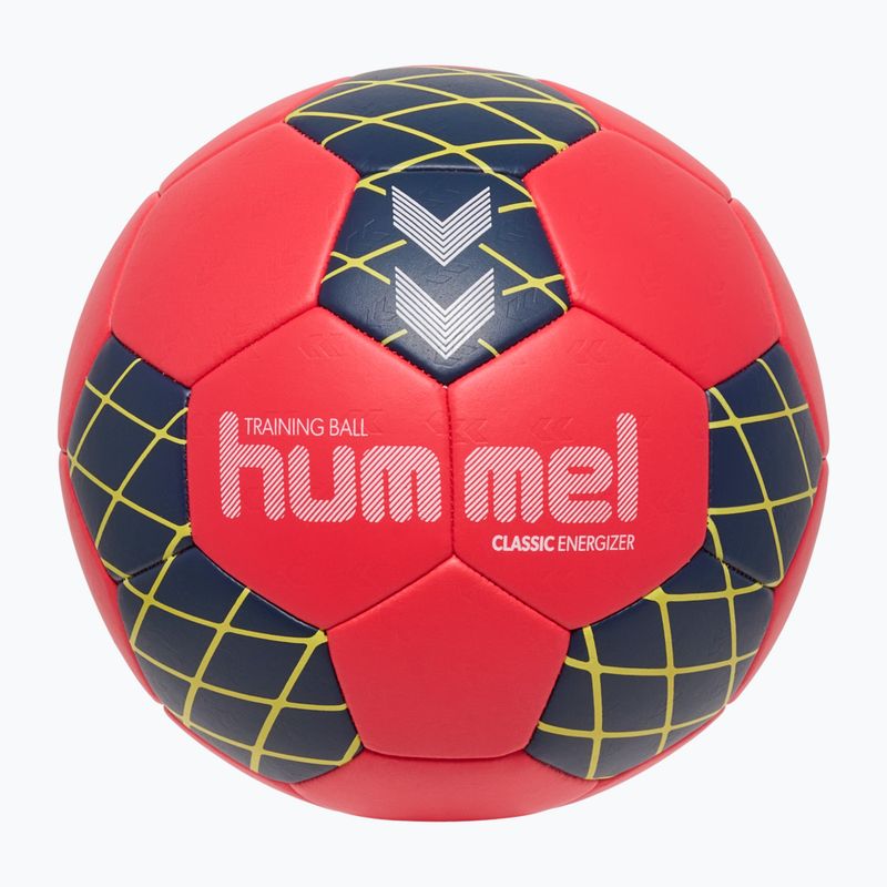 Palla da pallamano Hummel Classic Energizer off white/light blue/marine size 2