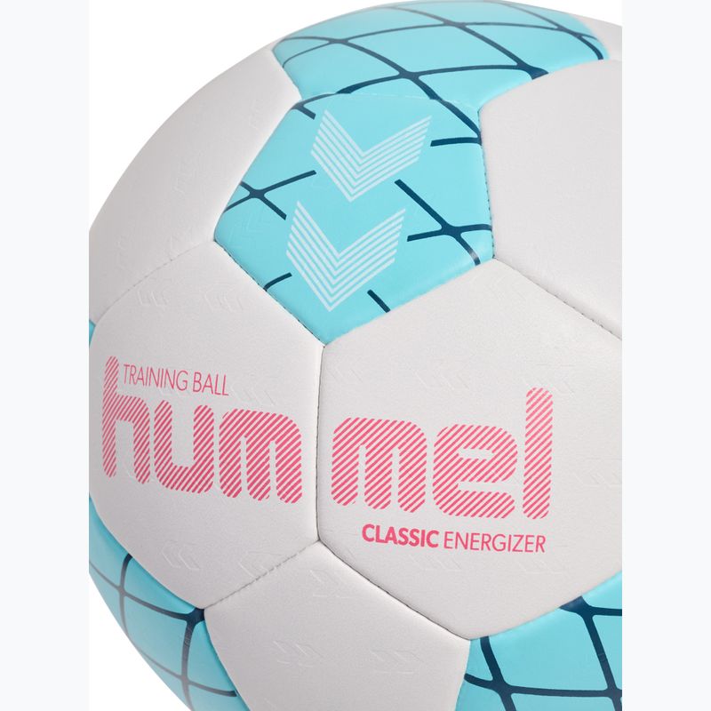 Palla da pallamano Hummel Classic Energizer off white/light blue/marine size 2 4