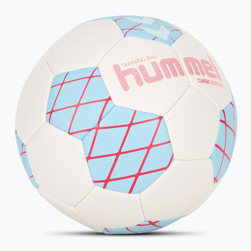 Pallone da pallamano Hummel Classic Energizer off white/light blue/yellow misura 3 2