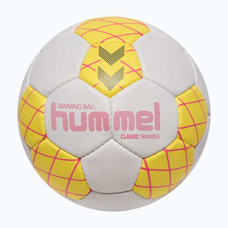 Palla da pallamano Hummel Classic Training HB white/yellow/blue size 3