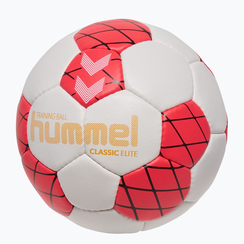 Palla da pallamano Hummel Classic Elite HB off white/red/black size 2 2