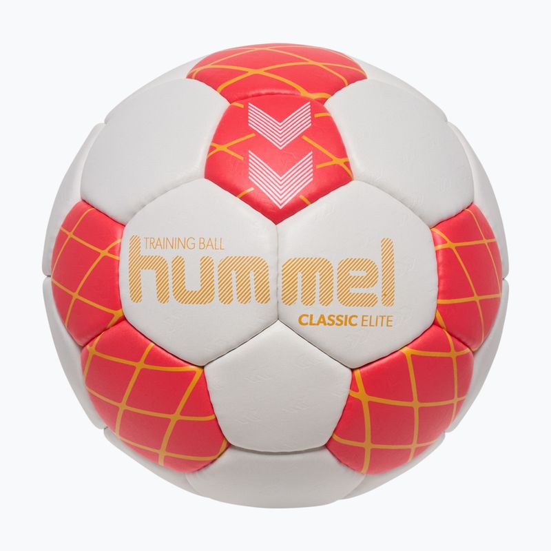 Palla da pallamano Hummel Classic Elite HB off white/red/orange size 3