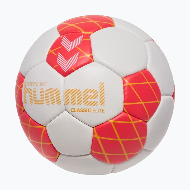 Palla da pallamano Hummel Classic Elite HB off white/red/orange size 3 2