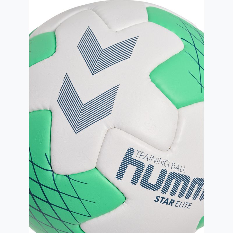 Palla da pallamano Hummel Star Elite HB white/green/marine size 3 4