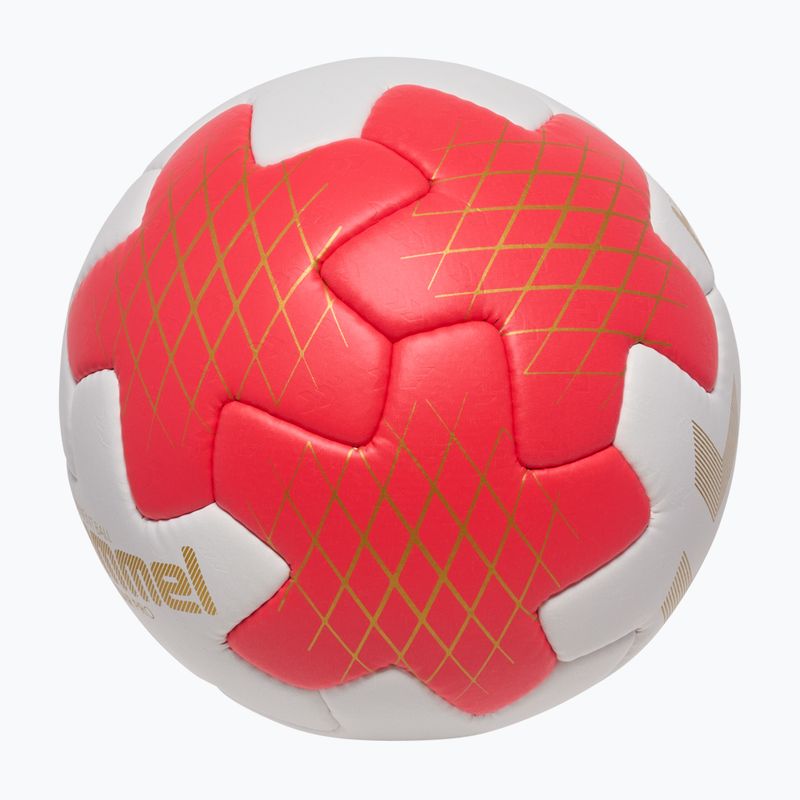 Palla da pallamano Hummel Star Pro HB off white/red/gold size 3 3