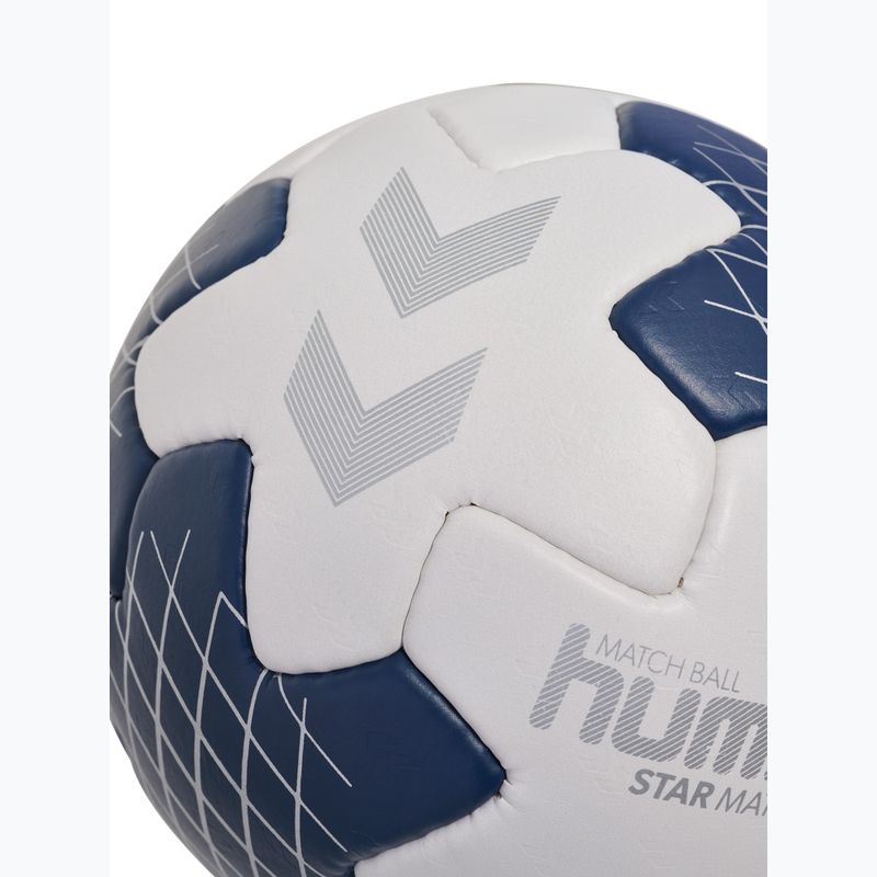 Palla da pallamano Hummel Star Mach white/marine/silver size 2 4