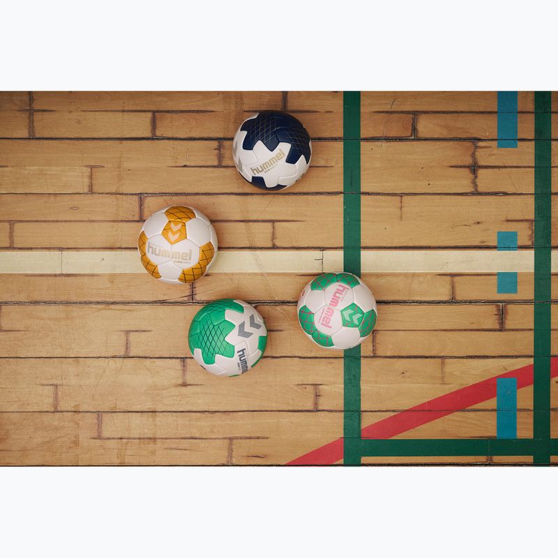 Pallone da pallamano Hummel Star Mach off white/navy/gold misura 3 5