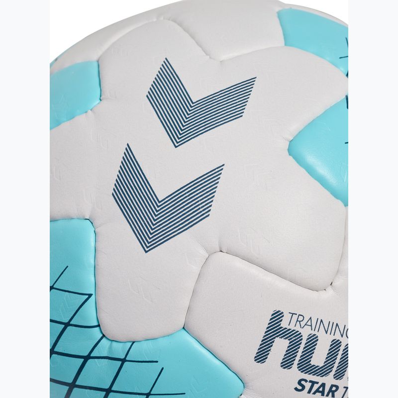 Palla da pallamano Hummel Startraining HB white/light blue/navy size 2 4