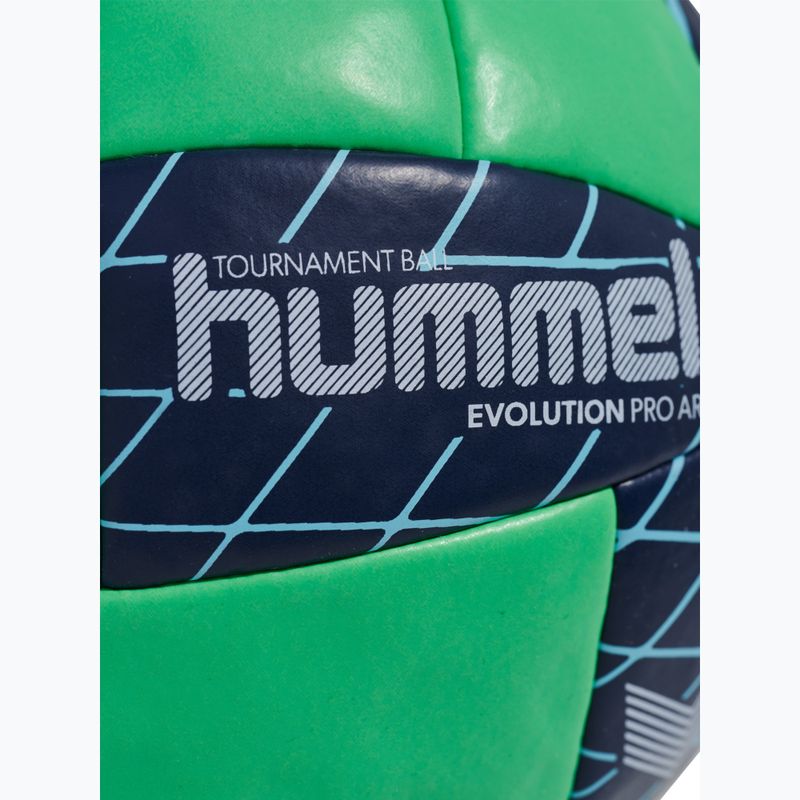 Palla da pallamano Hummel Evolution Pro AR HB green/black/orange size 2 2