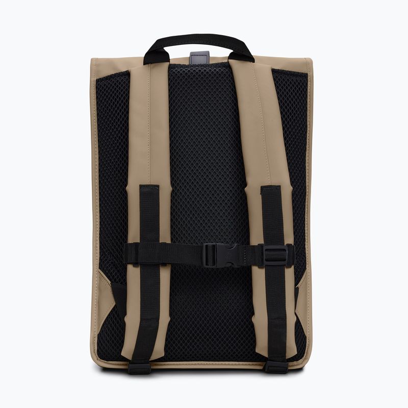 Zaino urbano Rains Rucksack Rolltop Beige 3