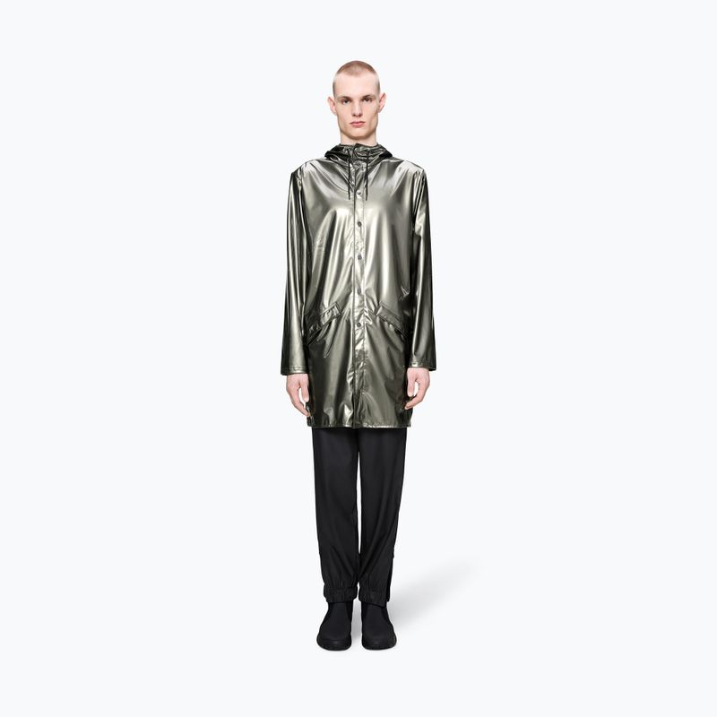 Giacca Rains Long Jacket raven 5