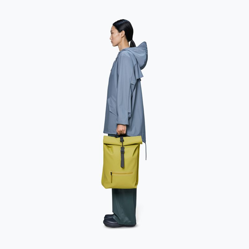Zaino urbano Rains Rucksack Rolltop glow 4