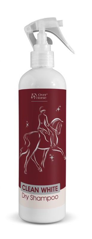 Shampoo a secco per cavalli con manti leggeri Over Horse Clean White 400 ml