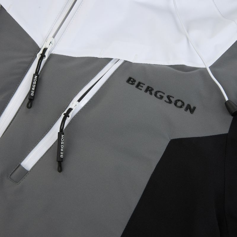 Giacca da sci da uomo BERGSON Velox Stx white/grey 4