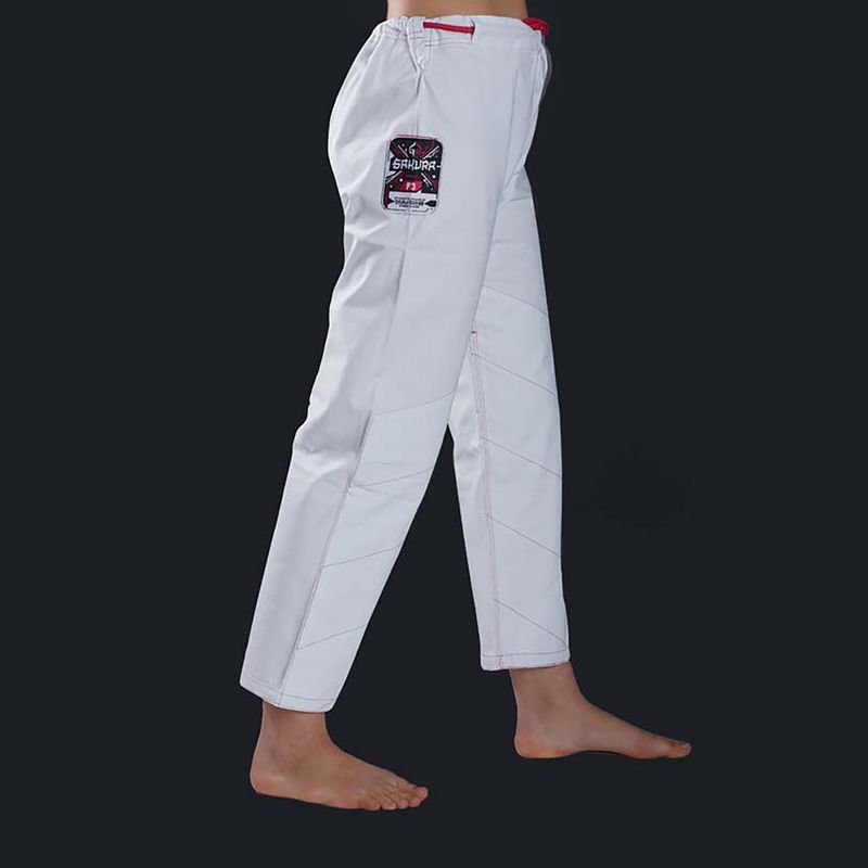 GI per il Brazilian jiu-jitsu Ground Game Sakura bianco da donna 8