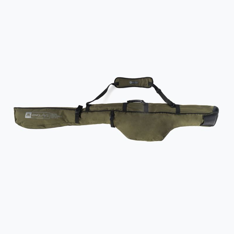 Mikado UWF-016 Custodia verde Enclave Slim per 3 canne da pesca