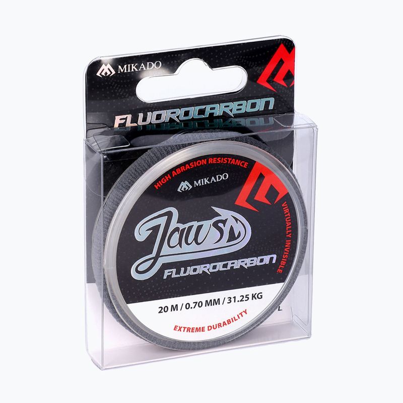 Mikado Fluorocarbon leader line Jaws 20 m trasparente