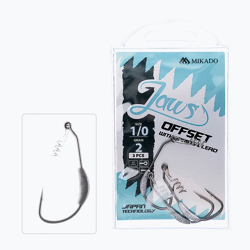 Amo da esca Mikado Jaws Offset a 3 viti.