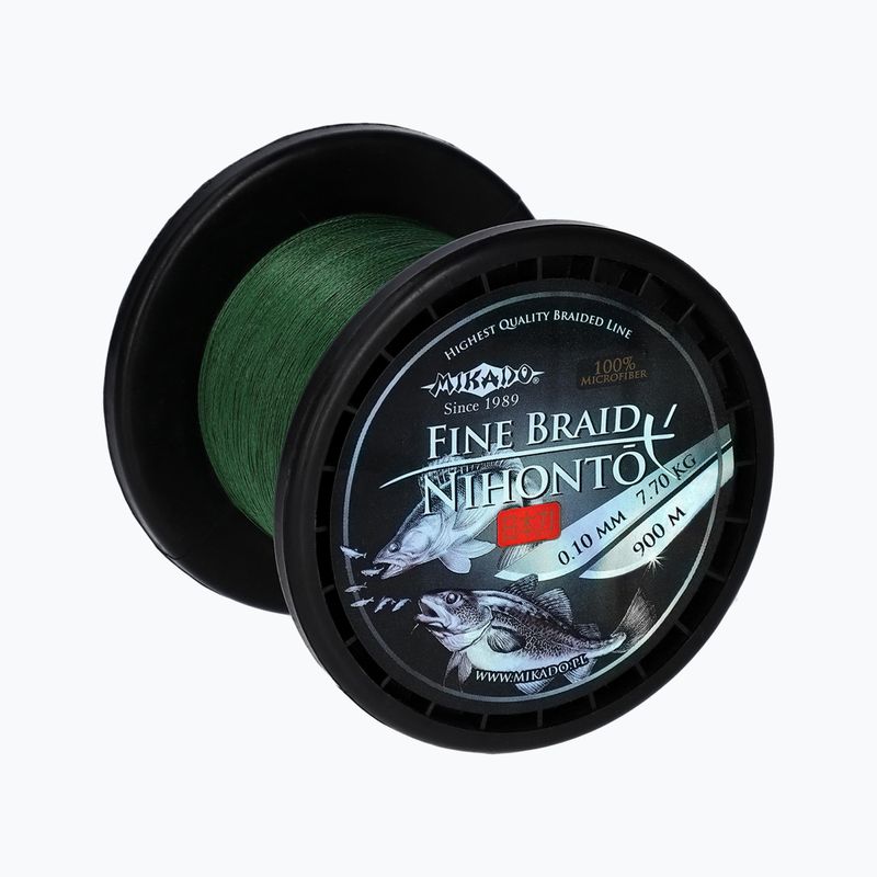 Mikado Nihonto Fine Braid filo da spinning 900 m verde 2