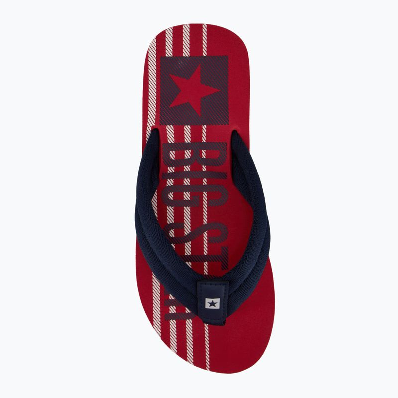 Infradito BIG STAR da uomo JJ174543 rosso 5
