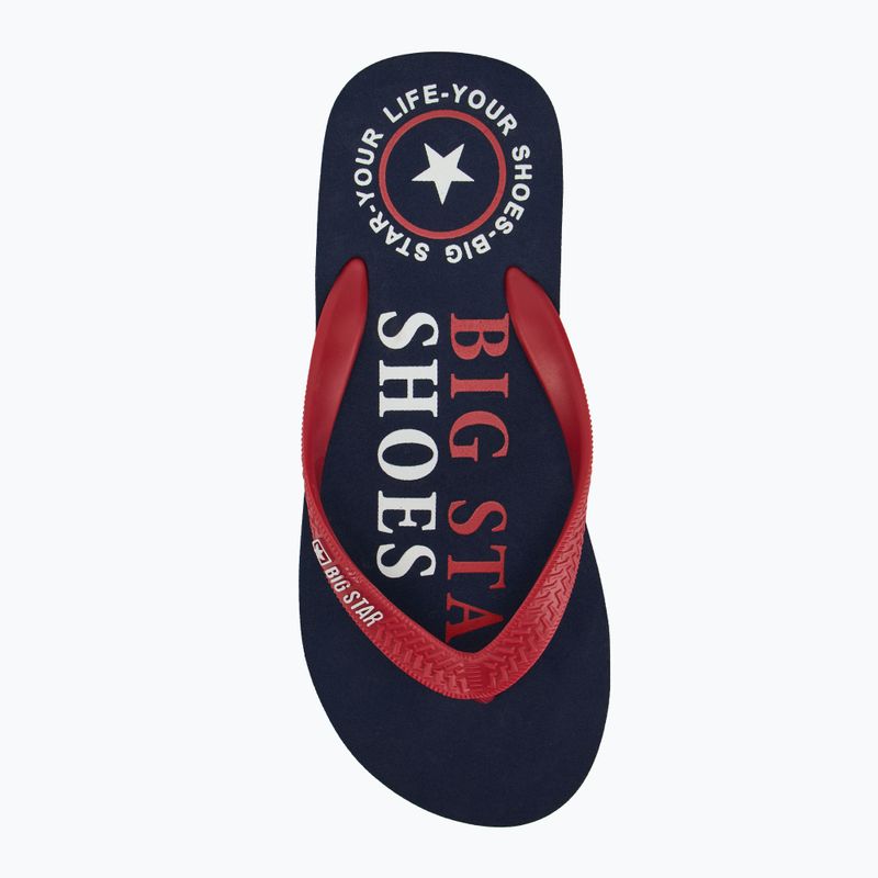 BIG STAR infradito da uomo LL174428 blu navy 5