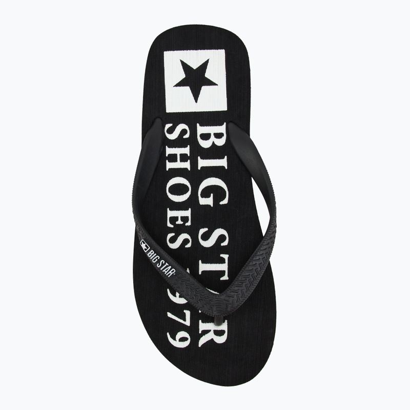 BIG STAR infradito da uomo LL174444 nero 5