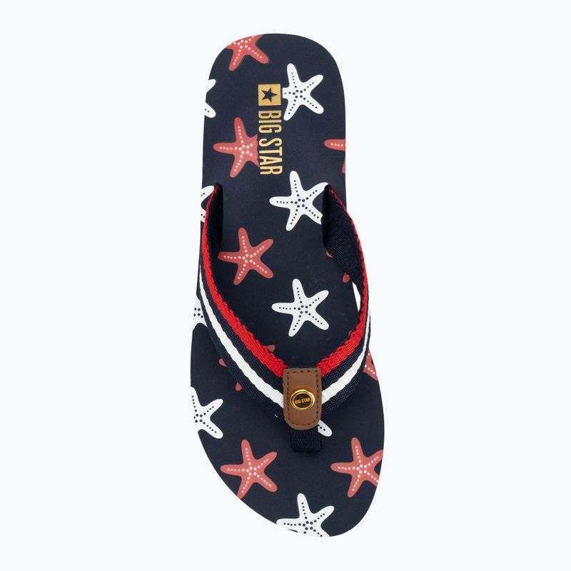 BIG STAR infradito da donna RR274A127 blu navy / rosso 5