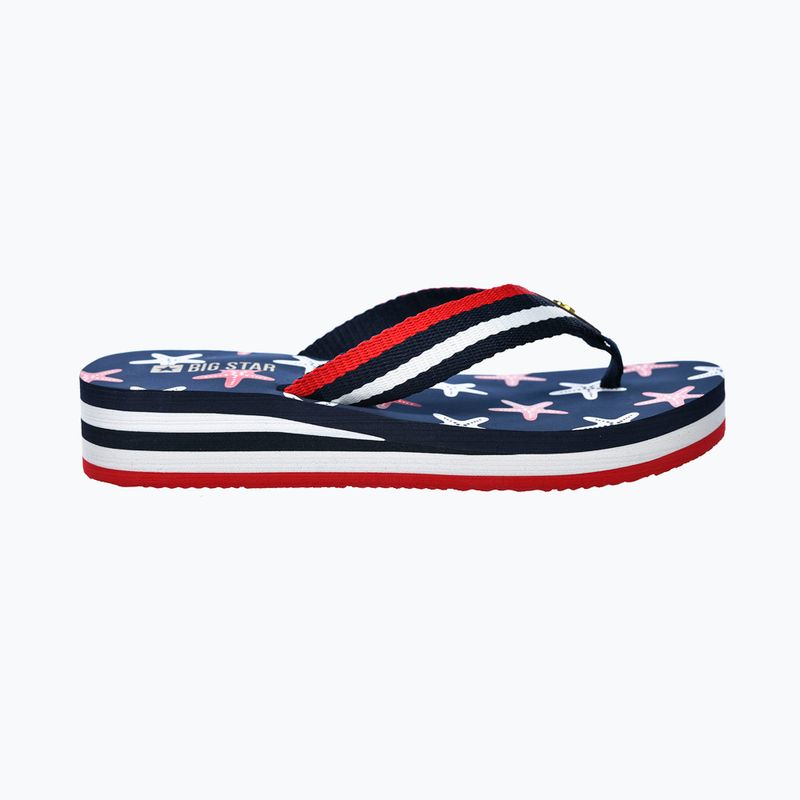 BIG STAR infradito da donna RR274A127 blu navy / rosso 8