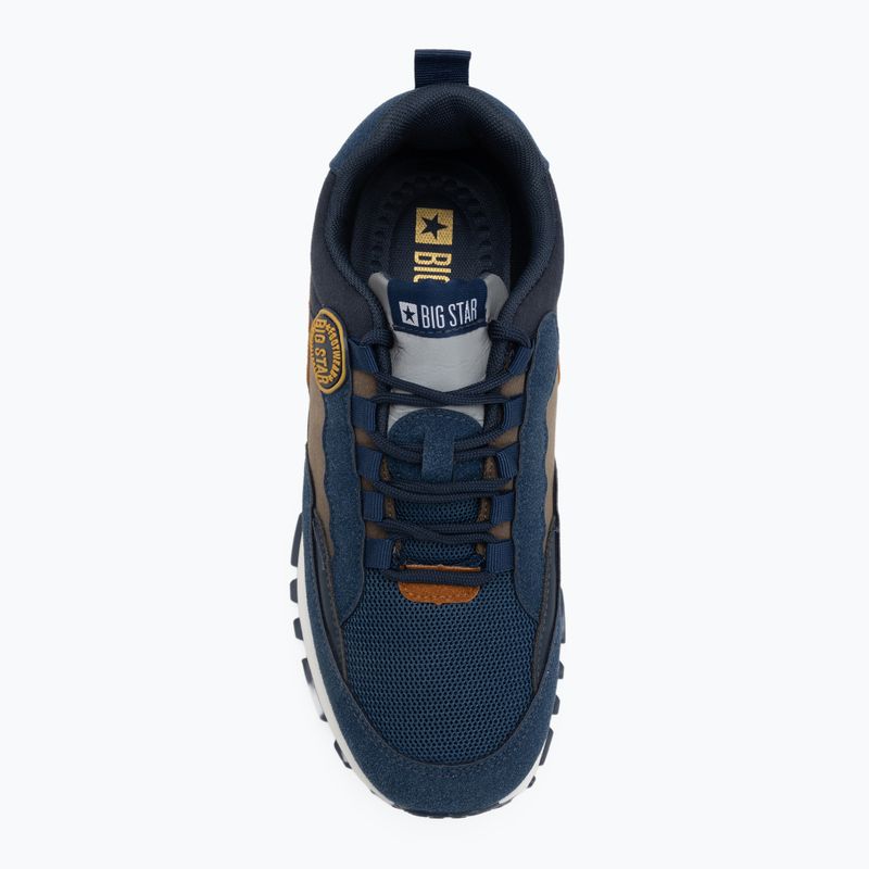 Scarpe da uomo BIG STAR RR174279 navy/khaki/orange 5