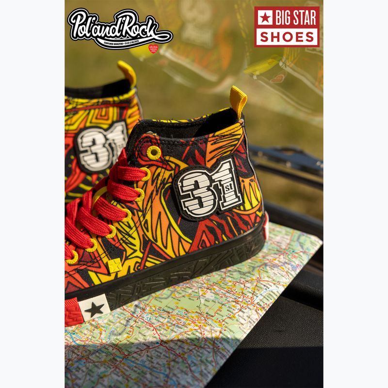 Scarpe da ginnastica BIG STAR uomo SS174501 nero/rosso/giallo 23