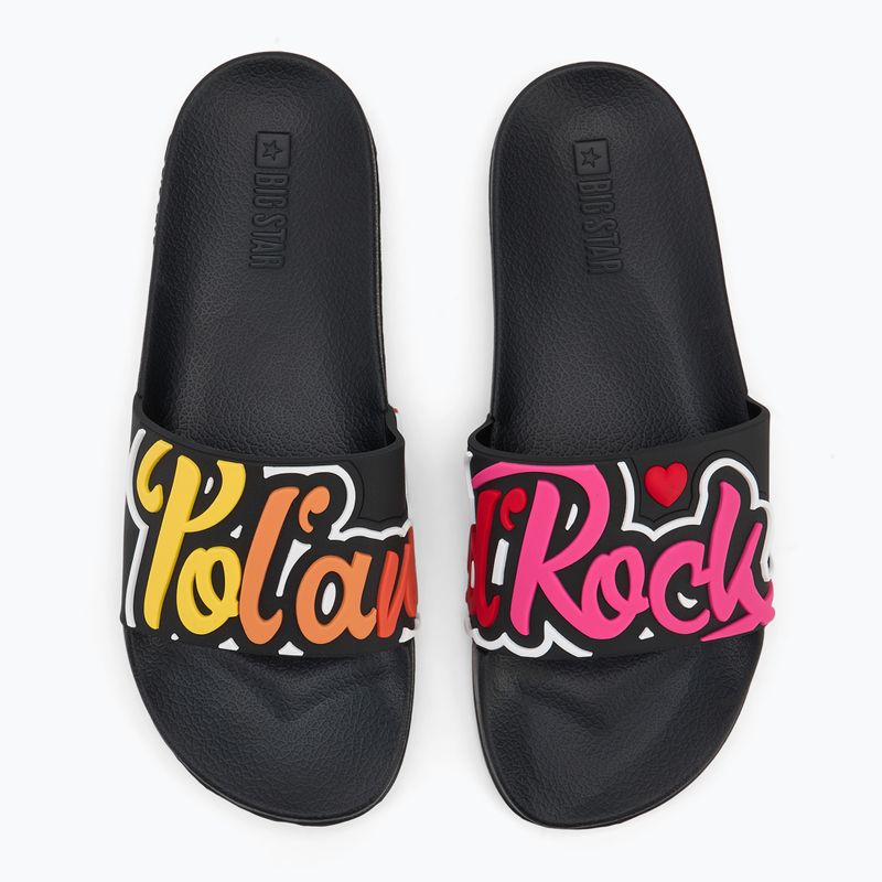 BIG STAR infradito da uomo SS174508 nero 5