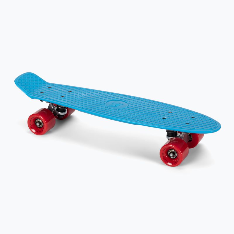 Meteor 23690 neon blu/rosso/argento footy skateboard