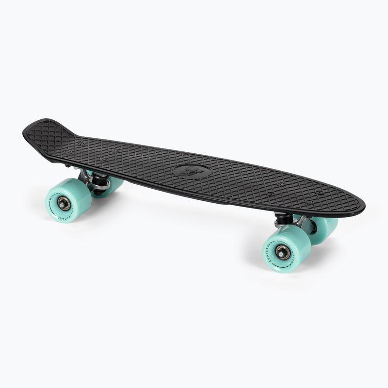 Meteor 23665 flip skateboard nero/menta/argento