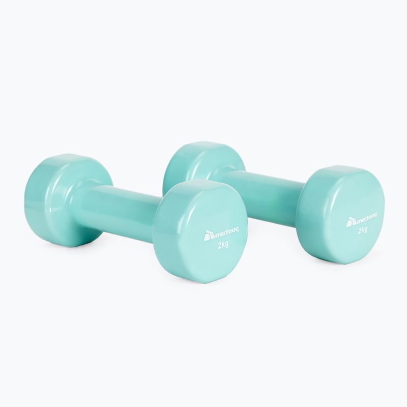 Manubri Meteor in vinile 30184 2 x 2 kg, menta
