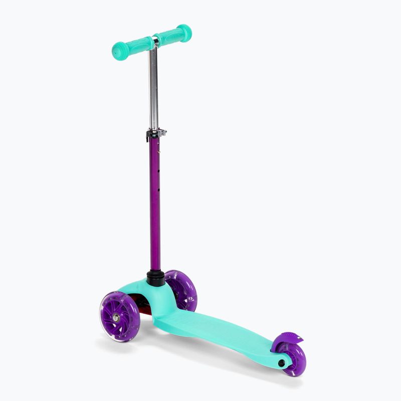 Triciclo scooter per bambini Meteor Tucan blu/viola 3