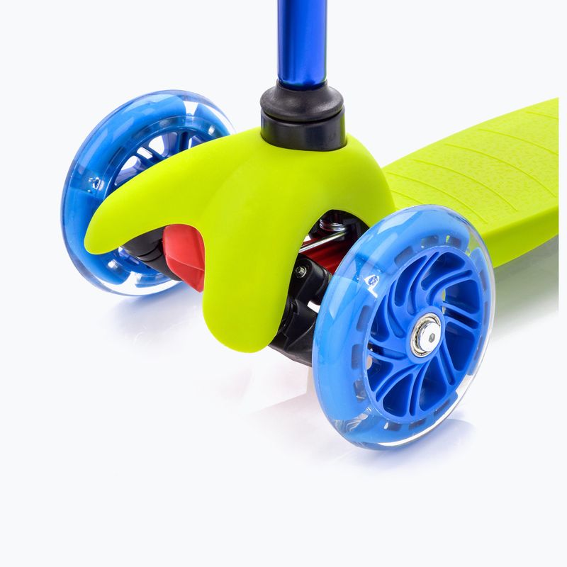 Monopattino a tre ruote per bambini Meteor Tucan verde/blu 8