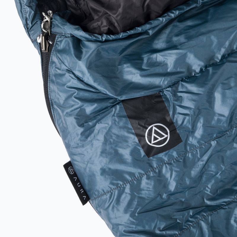 Sacco a pelo AURA Nom 200 195 cm/destra in acciaio 5