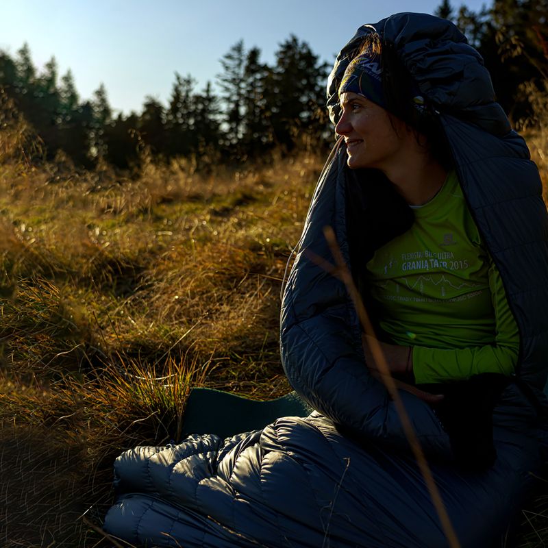 Sacco a pelo AURA Nom 200 195 cm/destra in acciaio 11