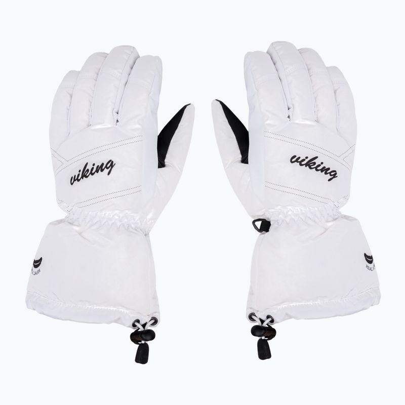 Guanti da sci da donna Viking Strix Ski bianco 2
