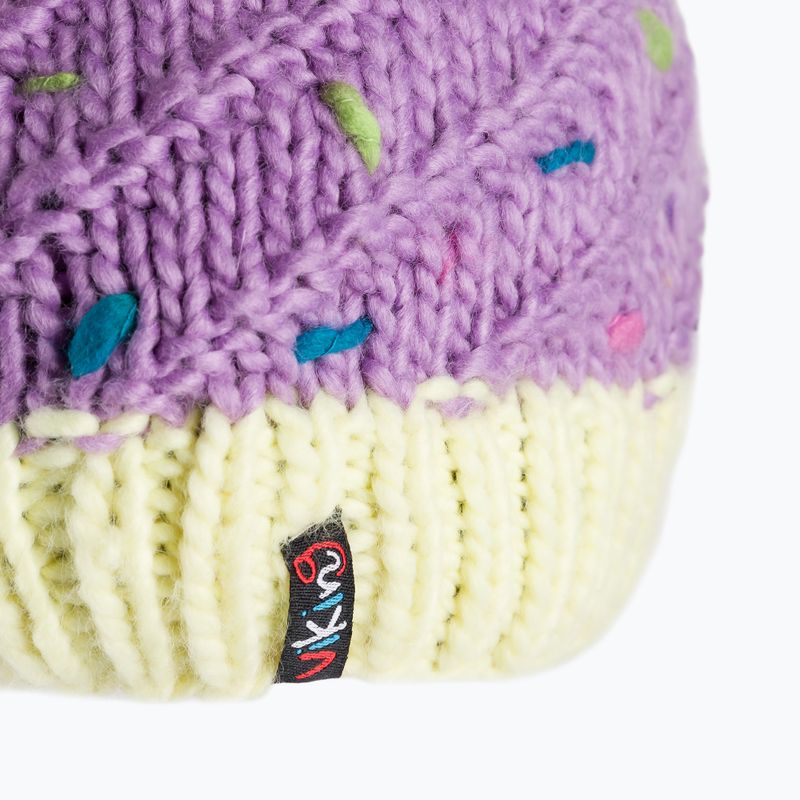 Berretto invernale per bambini Viking Cupcake viola 3
