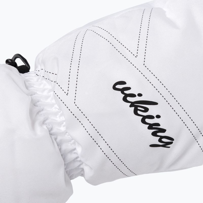 Guanti da sci Viking Strix Mitten da donna, bianco 5