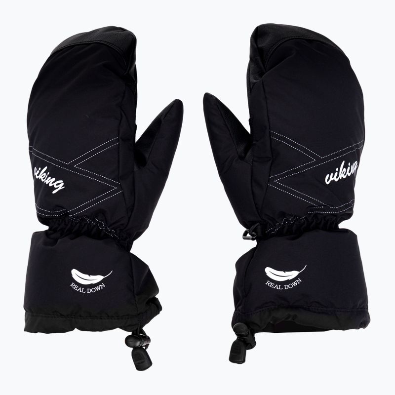 Guanti da sci Viking Strix Mitten da donna, nero 2