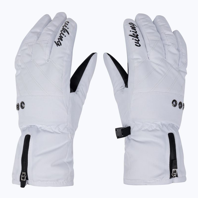 Guanti da sci da donna Viking Selena Ski bianco 2
