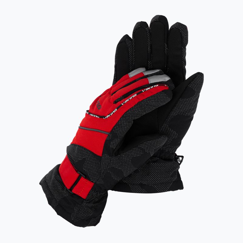 Guanti da sci per bambini Viking Mate rosso