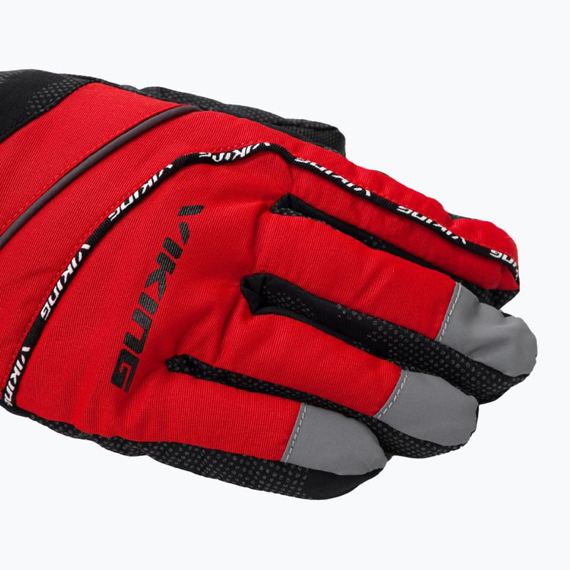 Guanti da sci per bambini Viking Mate rosso 4
