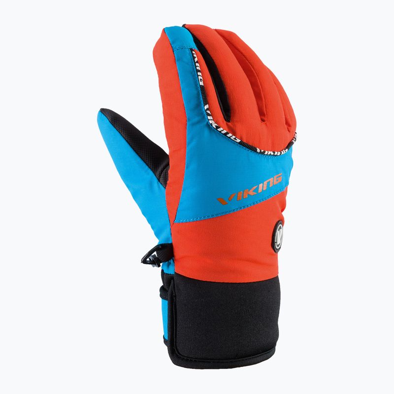 Guanti da sci per bambini Viking Fin arancione 5